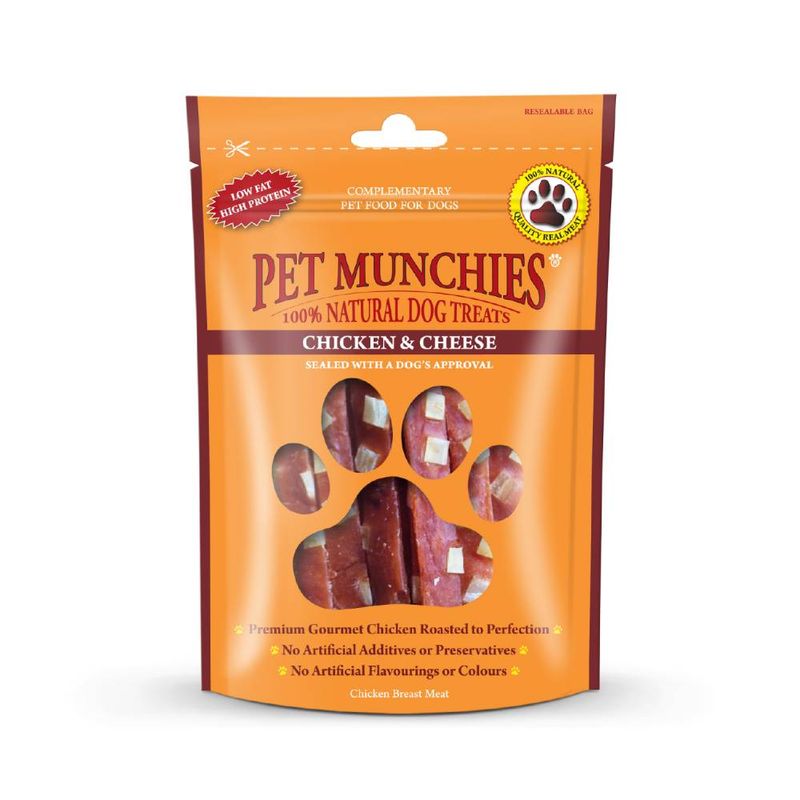 Pet Munchies Pet Munchies Cheese Chicken Adult Treat Dog Food pet food packaging