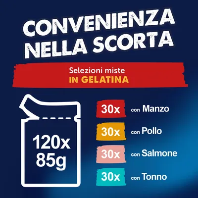 Maxi formato: Felix Le Ghiottonerie 120 x 85 g - Senior Maxi formato: Felix Le Ghiottonerie 120 x 85 g - Senior