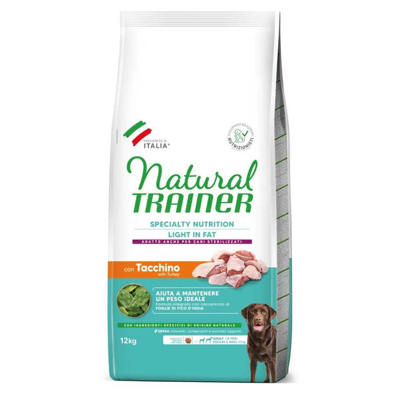 Natural Trainer Light in Fat Adult Medium & Maxi con Tacchino