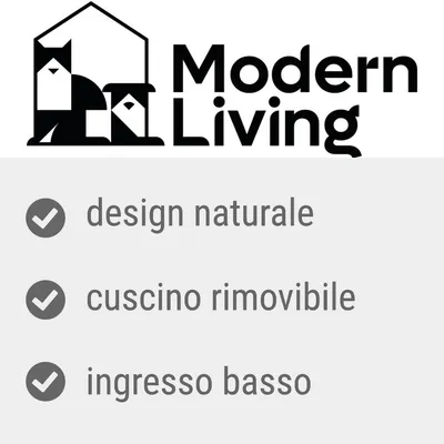 Modern Living, design naturale, cuscino rimovibile, ingresso basso