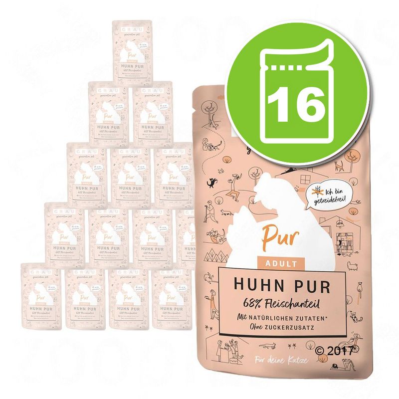 Grau Bouchées gourmandes 16 x 125 g pour chat