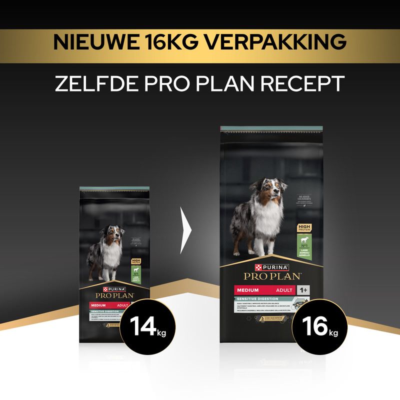 PURINA PRO PLAN Medium Adult Lam & Rijst Sensitive Digestion