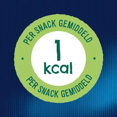 Per snack gemiddeld 1 kcal