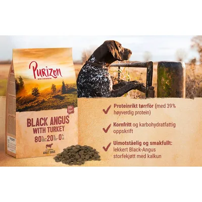 Purizon Black Angus med kalkun Adult - kornfri