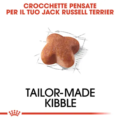 Crocchette pensate per il tuo Jack Russell Terrier. Tailor-made kibble.