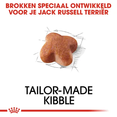 Brokken speciaal ontwikkeld voor je Jack Russell Terriër. Tailor-made kibble.