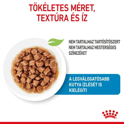 Tökéletes méret, textúra és íz. Nem tartalmaz tartósítószert, nem tartalmaz mesterséges színezéket. A legválogatósabb kutya ízlését is kielégíti.