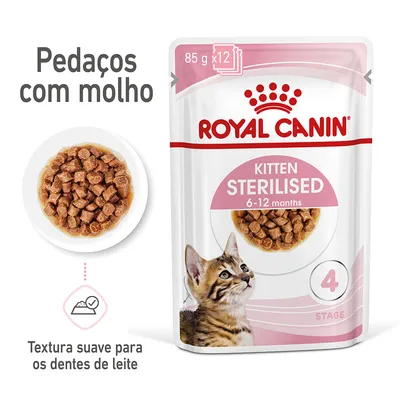Royal Canin Kitten Sterilised em molho