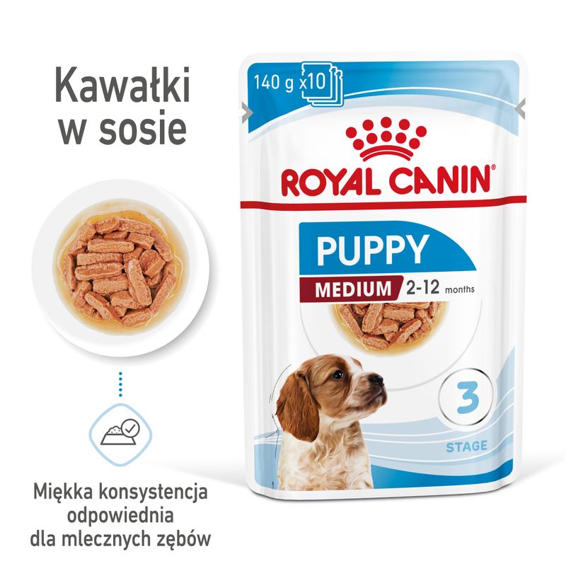 Royal Canin Medium Puppy, w sosie