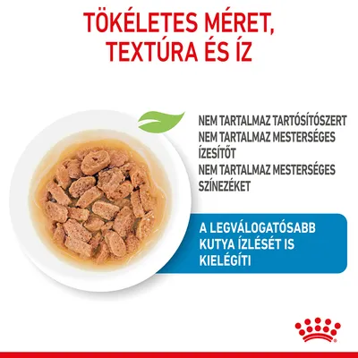 Tökéletes méret, textúra és íz. Nem tartalmaz tartósítószert, mesterséges ízesítőt vagy színezéket. A legválogatósabb kutya ízlését is kielégíti.