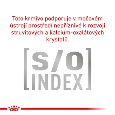Toto krmivo podporuje v močovém ústrojí prostředí nepříznivé k rozvoji struvitových a kalcium-oxalátových krystalů. [s/o] INDEX