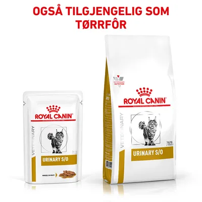 Royal Canin Veterinary Feline Urinary S/O i saus eller mousse