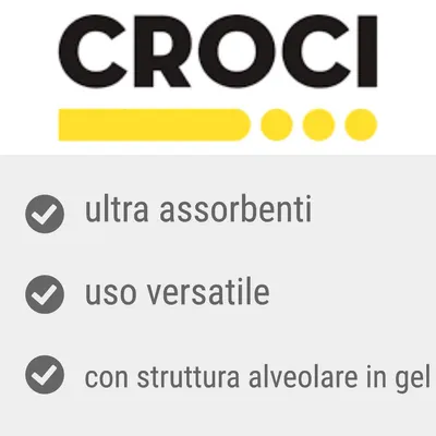 CROCI, ultra assorbenti, uso versatile, con struttura alveolare in gel