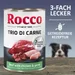 Rocco Classic Trio de viandes 6 x 400 g pour chien