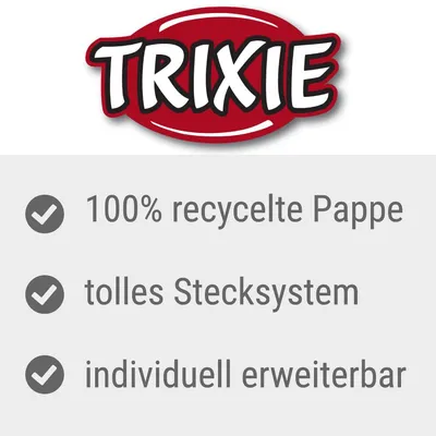 Trixie. 100% переработанный картон, отличная система соединения, индивидуально расширяемая.