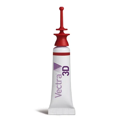 Pipet met rode dop, opdruk: Vectra 3D