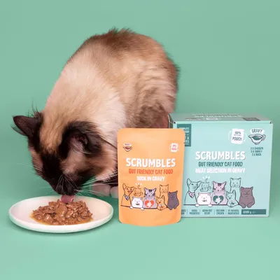 Scrumbles Gut Health Cat Food Pouches Meat in Gravy Selection