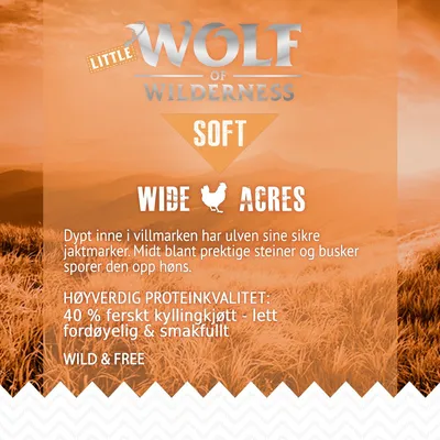 Wolf of Wilderness Junior "Soft - Wide Acres" - Kylling