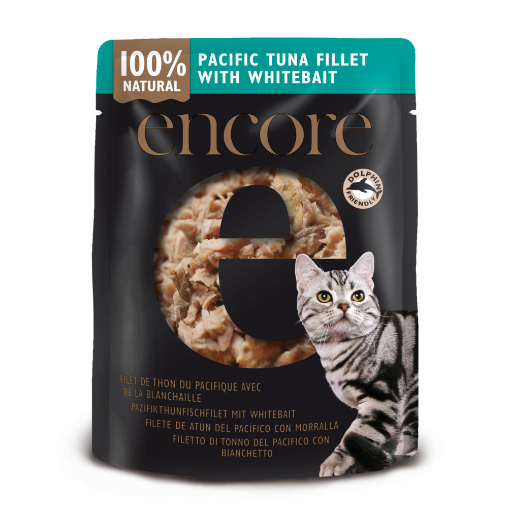 Set risparmio! Encore in brodo buste 48 x 70 g Alimento umido per gatti - Tonno con bianchetto