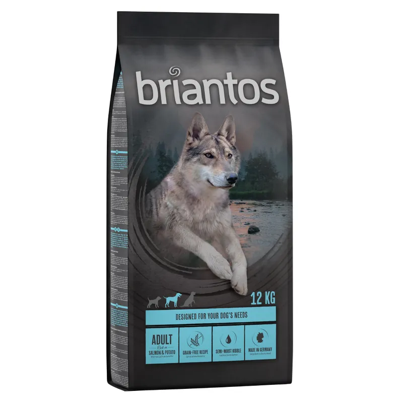 Briantos Adult Salmón y patata - SIN CEREALES - 2 x 12 kg - Pack Ahorro