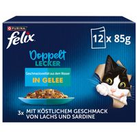 Felix alimento per gatti e snack: Soup Time, Doubly Delicious in gelatina, Party Mix. Tanta scelta per ogni gatto, dai pasti deliziosi agli snack più gioiosi. Purina.