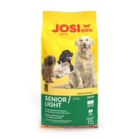 JosiDog Senior/Light, ricetta a ridotto contenuto energetico con fibre di cereali integrali, 900g. Per cani anziani. German Quality.