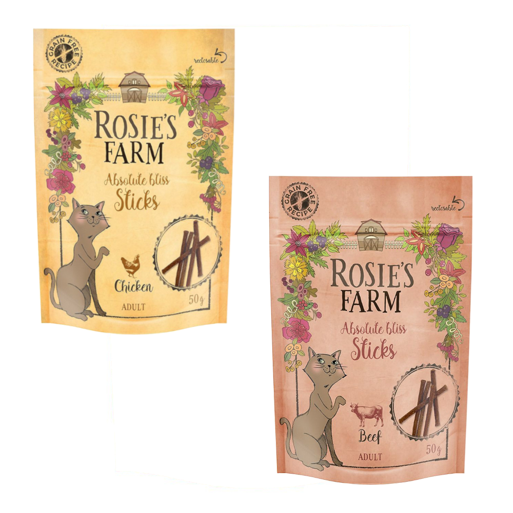 Rosie's Farm Snack-Mix - "Sticks" (Je 1x Huhn & Rind)