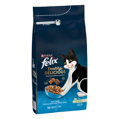 Felix Doubly Delicious Adult Tasty Salmon with Vegetables - 2kg