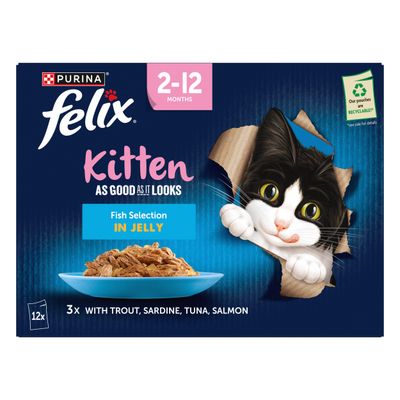 Felix Kitten As Good As It Looks - Multibuy: Fish Selection in Jelly (24 x 85g)