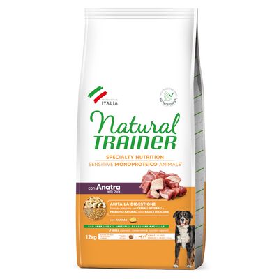 Natural Trainer sensitive adult medium et maxi au canard