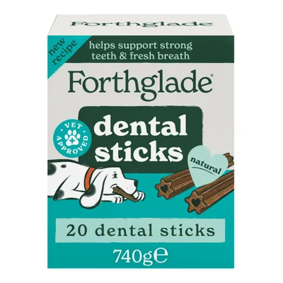 Forthglade Natural Dental Sticks for Dogs - 4 x 5 Sticks (20 Sticks Total)