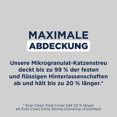Ever Clean® Total Cover Klumpstreu Parfümfrei - Sparpaket: 2 x 10 l