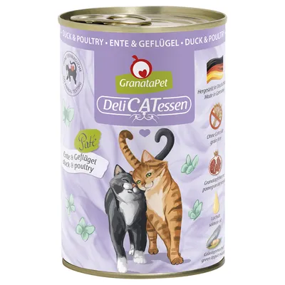 Икономична опаковка GranataPet DeliCatessen 24 x 400 г - патешко и птиче месо