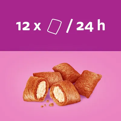 12 sztuk nadziewanych przekąsek, zalecane do codziennego karmienia przez 24 godziny. 12 sztuk nadziewanych przekąsek, zalecane do codziennego karmienia przez 24 godziny.