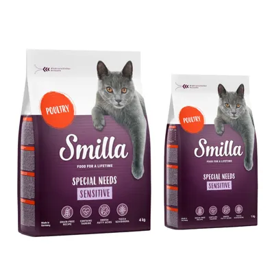 Smilla Adult Sensitive Senza Cereali Pollame Crocchette per gatti - 10 kg
