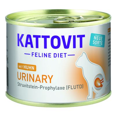 Kattovit Urinary 185 g purkeissa 12 x 185 g lajitelma: vasikka & kana