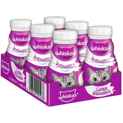 Voordeelpakket Whiskas Kattenmelk 6 x 200 ml - 6 x 200 ml