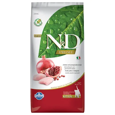 Farmina N&D Prime Kitten Huhn & Granatapfel - Sparpaket: 2 x 5 kg
