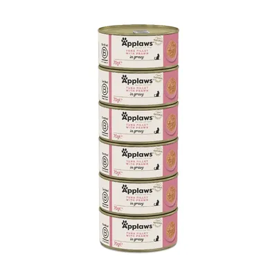 Applaws Cat em molho 48 x 70 g - Pack económico - Filete de atum