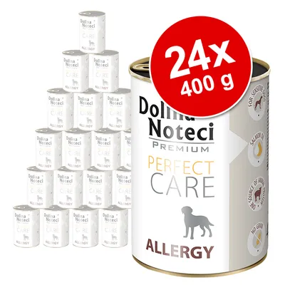 Dolina Noteci Premium Perfect Care Allergy, 24x 400g Dosen. Für empfindliche Hunde, ohne Getreide, mit Lachs als tierische Proteinquelle. Dolina Noteci Premium Perfect Care Allergy, 24x 400g Dosen. Für empfindliche Hunde, ohne Getreide, mit Lachs als tierische Proteinquelle.