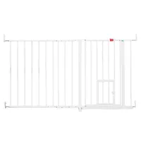 Barrière de sécurité Carlson XXL avec chatière - hauteur 76 cm, largeur : de 129 à 150 cm
