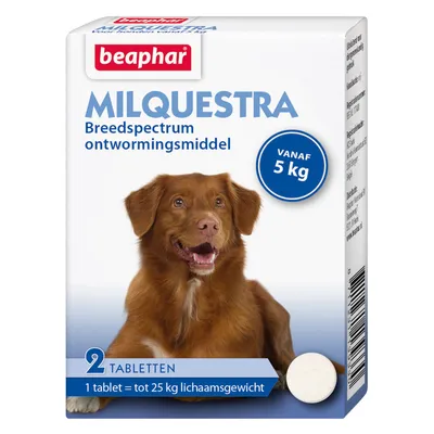 Beaphar Milquestra Wormtabletten voor Honden ≥ 5 kg