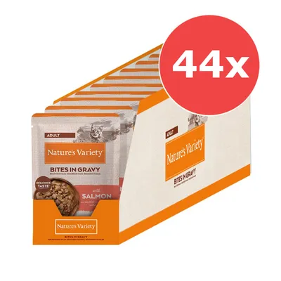 Nature's Variety Bites in Sosse Adult 44 x 85 g - mit Truthahn