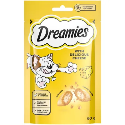 Dreamies Cat Treats - Cheese - Multibuy: 8 x 60g