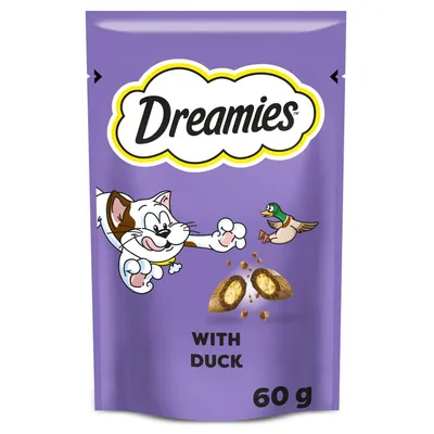 Dreamies Cat Snack Classic - Saver Pack: 8 x with Duck