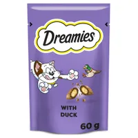 Dreamies Cat Snack Classic - Saver Pack: 8 x with Duck