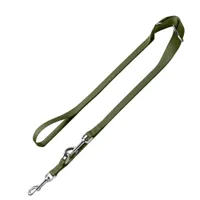 HUNTER Verstellbare Führleine London, olivgrün - 200 cm lang, 10 mm breit