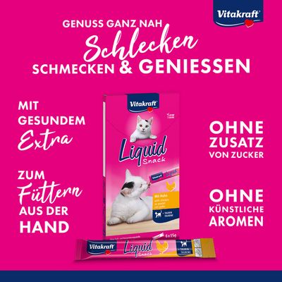 Vitakraft Cat Liquid-Snack mit Hähnchen + Taurin