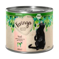 Feringa Organic bio Adult 6 x 200 g - veau, potiron, germandrée des chats bio