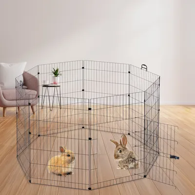  Ferplast 8-sided Metal Run - Size M: 8 Elements, each 57 x 76.5 cm (L x W)
